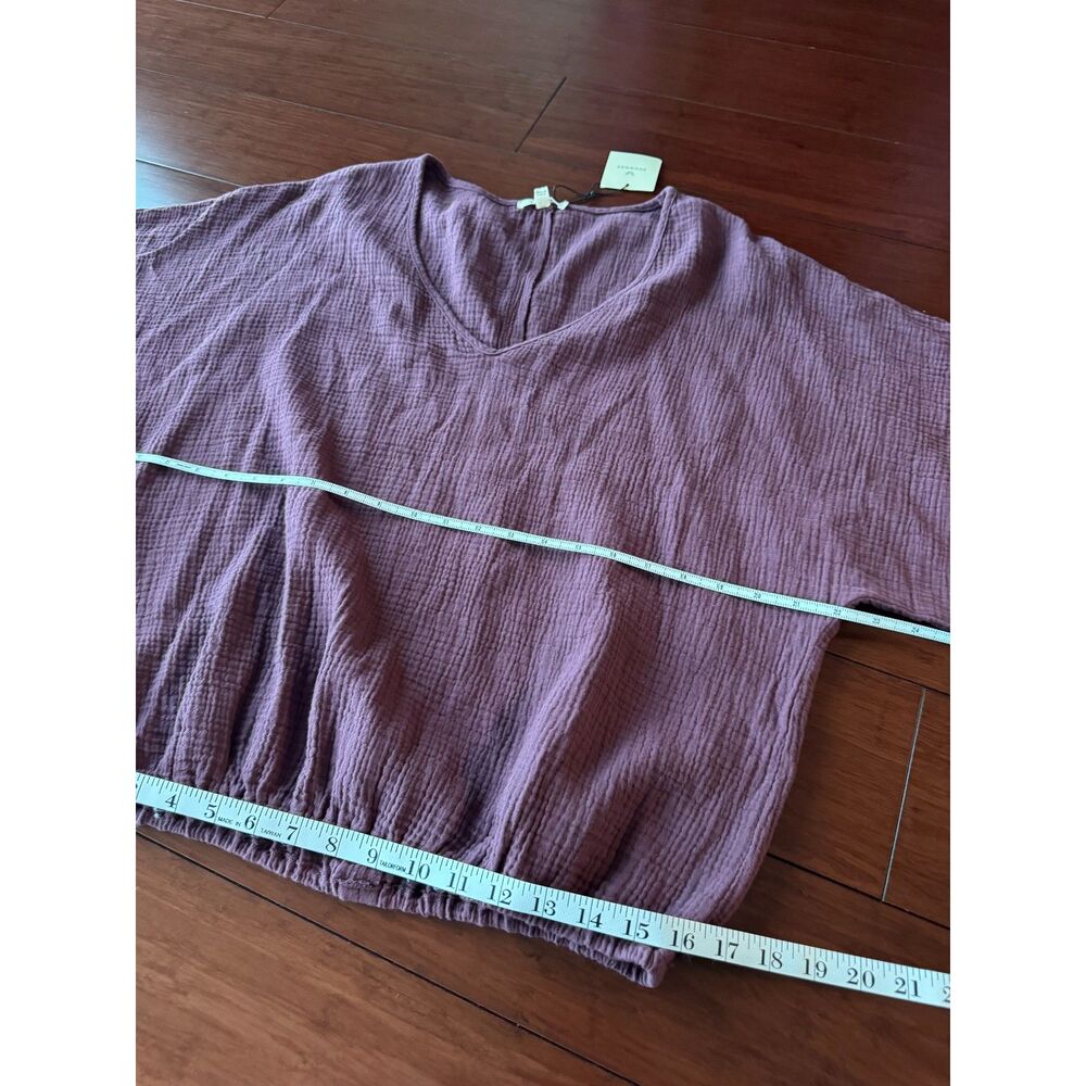Suunday Gauze Dolman Top NWT Plum - Picture 12 of 14